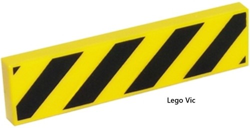 Lego 2431p52 tile 1x4 - 2431p52,