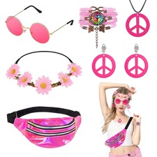 Accessoires hippie rose - hippie,
