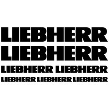 LIEBHERR XL autocollant sticker pelle 7 Pièces