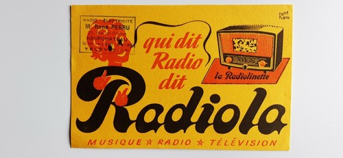 Buvard vintage radiola musique - buvard,