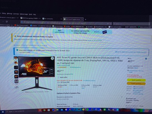 Ecran aoc c24g1 144hz - ecran,