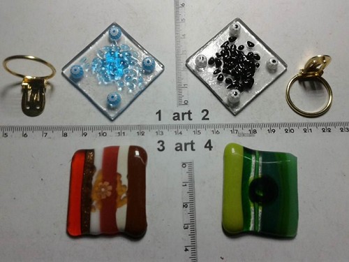 Clip foulard verre - 1,