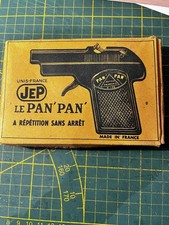 Jouet Ancien JEP Pistolet « Pan Pan » A Répétition Sans Arrêt Avec Sa Boîte Neuf