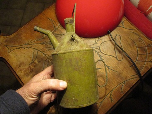 Ancien bidon burette huile - ancien,