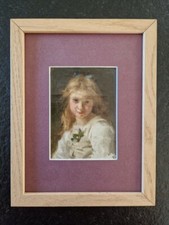 Jules Cyrille Cavé Huile sur toile tableau peinture Portrait de jeune fille