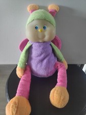 Peluche Doudou Luciole Papillon Ajena Tête Phosphorescente Vintage