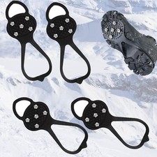 2 Paires Antidérapant Chaussure Crampon Neige Raquette Neige ，Chaussures De G...