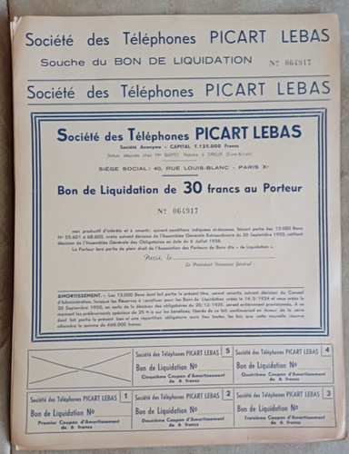 Soiete des telephones picart