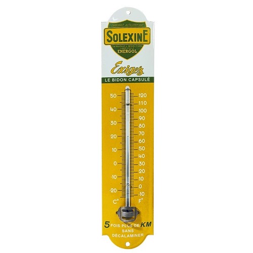 Thermomètre émaillé bombée