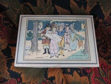 ancienne boite publicitaire en carton aux merveilles epoque 1910 paris matet 