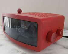 National Panasonic RC185 Flip Clock AM Radio Alarme Vintage Retro Fonctionne