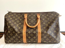 Louis Vuitton Keepall Sac à main 45 vintage en toile Monogram
