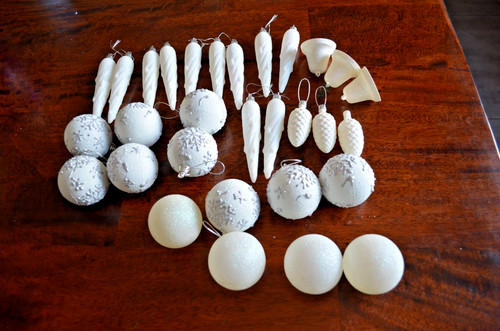 Lot boules noël en - de,
