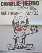 CHARLIE HEBDO N° 544 NOVEMBRE 2002 CABU FINI LE PORNO A LA TELEVISION 
