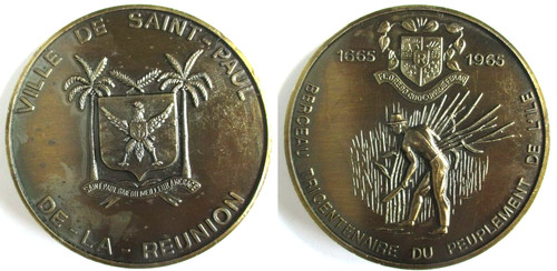 Réunion médaille saint - réunion, paul
