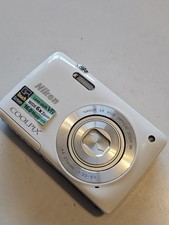 Nikon Coolpix S4300 16,0Mp Digital Camera Touchscreen White Vendu Sans Chargeur 