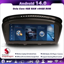 Qualcomm 8-Core Android 14 Autoradio BMW E90 E91 E60 E61 E63 E64 CarPlay DAB+CIC