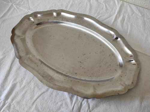 Plat service ovale inox - ovale,