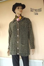 VESTE GILET LONG BOUTONNE TRES