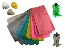 Stole Élégant Fluo Satin Soie Beige Fuchsia Étole Vert Or Orange de Cérémonie