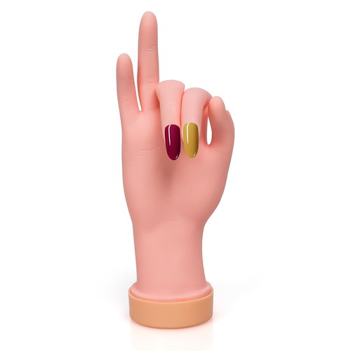 Nail practice hand - -,