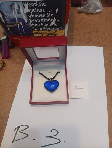 Baccarat cristal collier - baccarat, cœur