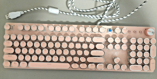 Pink retro typewriter - retro,