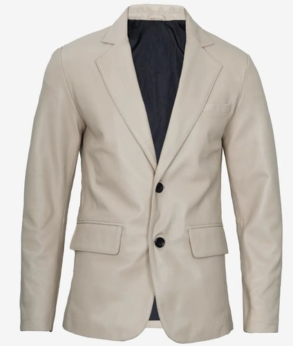 Nouveau blazer cuir beige - nouveau,
