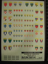 DECALS TRAIN 1/87 BLASONS DE PARRAINAGE DIVERS SNCF PART 2  - CARPENA  8714