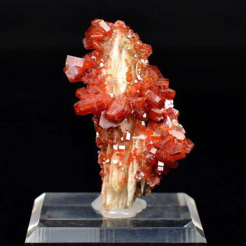 Vanadinite sur barytine - ,
