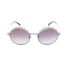 Lunettes de soleil CHANEL COCO Mark métal plastique perle artificielle noir...