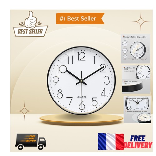 Horloge murale moderne 20cm - horloge,