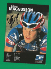 CYCLISME carte cycliste GLENN MAGNUSSON équipe US POSTAL 1999 Signée