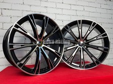 4X jantes alliage 22" style ABT noir poli 5X112 pour Audi A5 A6 A7 Q5 Q7 etron