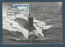 Carte 1er jour - , sous-marin