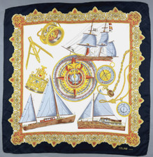 Magnifique foulard vintage  "