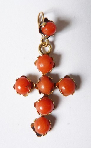 Croix pendentif massif - or,