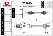 CARDAN PEUGEOT 205 II 1.9 GTI,205 I DéCAPOTABLE 1.9 CTI,1.9 CTI,205 I 1.9 GTI
