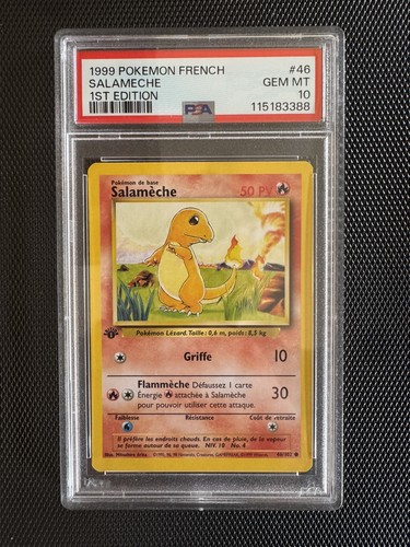 Carte pokemon salamèche - carte,