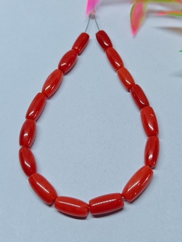 Perles tambour corail - perles, en