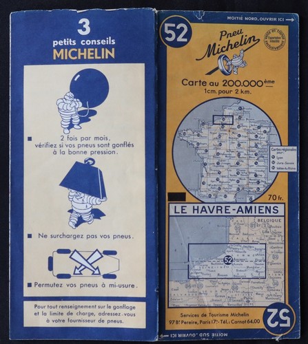 Carte michelin havre - carte,