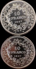 2 Pièces de 10 francs Hercule