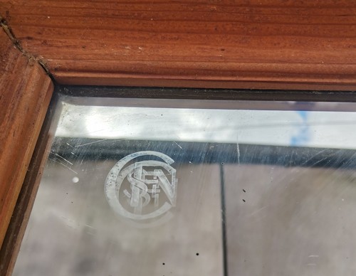 Ancien miroir wagon - ancien,