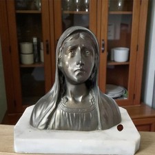 Petite buste Art Deco de la vièrge Marie