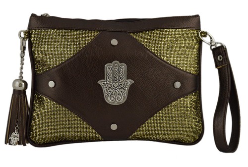 Moroccan faux leather - leather, purse