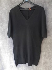 PULL LONG NOIR BOUTONS DANS LE