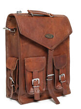 Sac À Dos Messenger En Cuir Véritable Pour Hommes Vintage Nouveau Collège