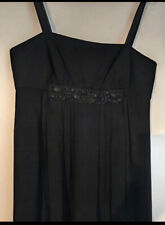 Robe soie noire avec galon de cabochons 1.2.3 123  t40