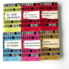 Lot 6 livres poches collection Pierre Nord Espionnage N° 24-28-31-32-34-39 -1964