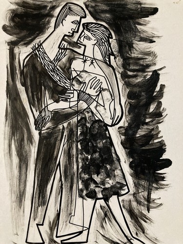 Très beau dessin encre - très,